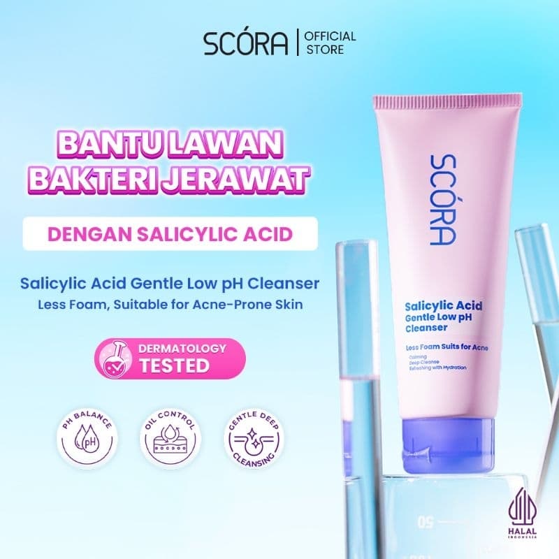 SCORA Salicylic Acid Cleanser: Ampuh Atasi Jerawat & Minyak!