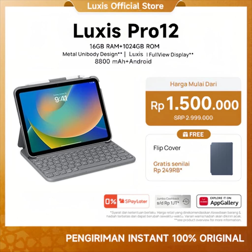 Review Jujur Luxis Tablet Pro12: Spek Dewa Harga Merakyat?
