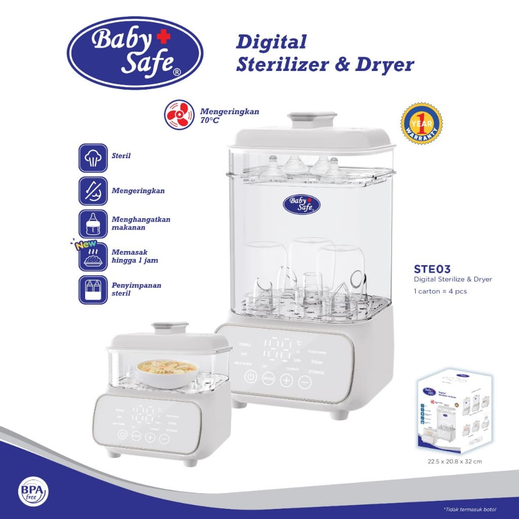 Review Baby Safe STE03: Sterilizer Canggih Anti Ribet?