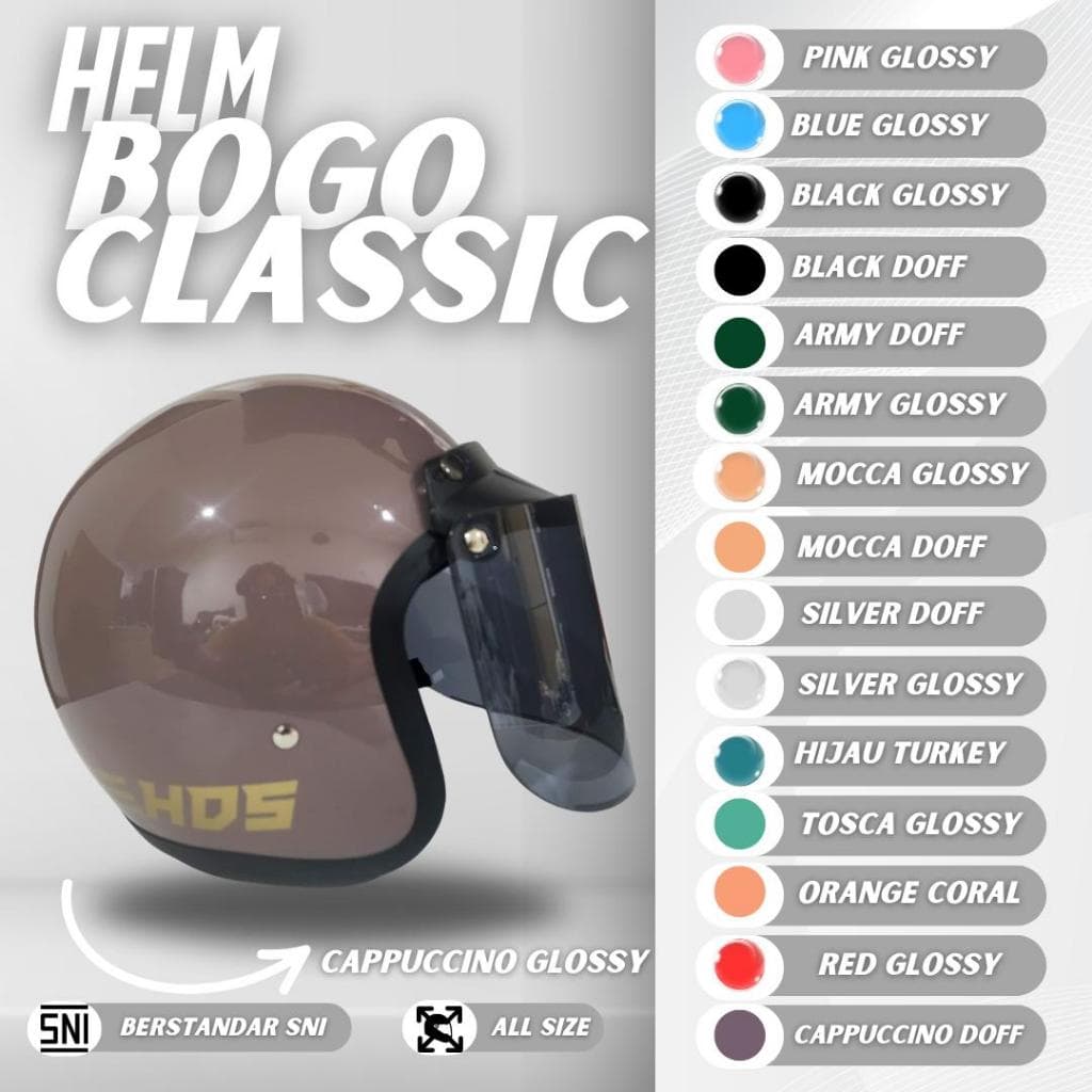 Review Helm Bogo Classic HDS SNI: Gaya Retro Aman & Nyaman!