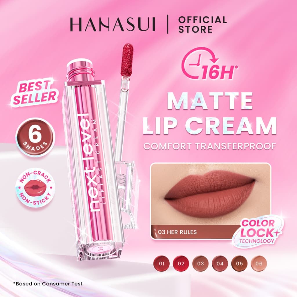 Review Hanasui Next Level Liplast Cream: Matte Ringan & Murah!