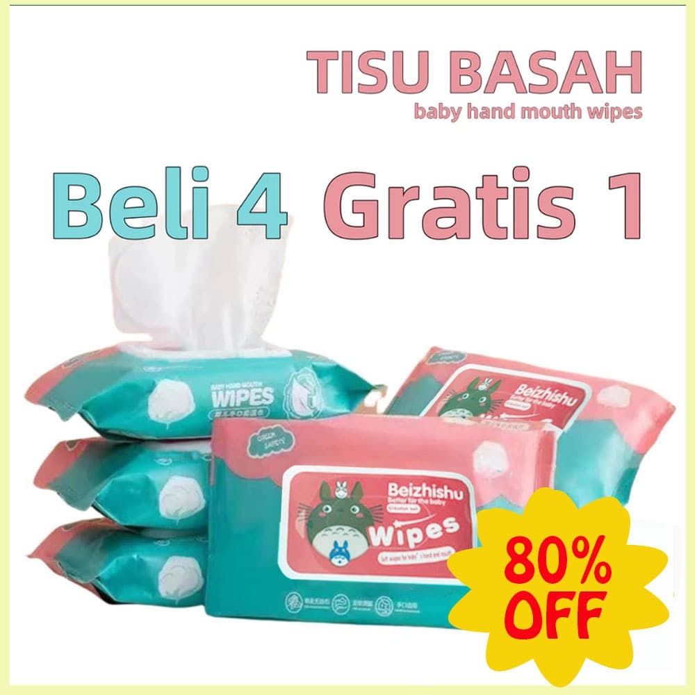 Tisu Basah Bayi HAND & MOUTH 60 Series: Aman & Praktis!