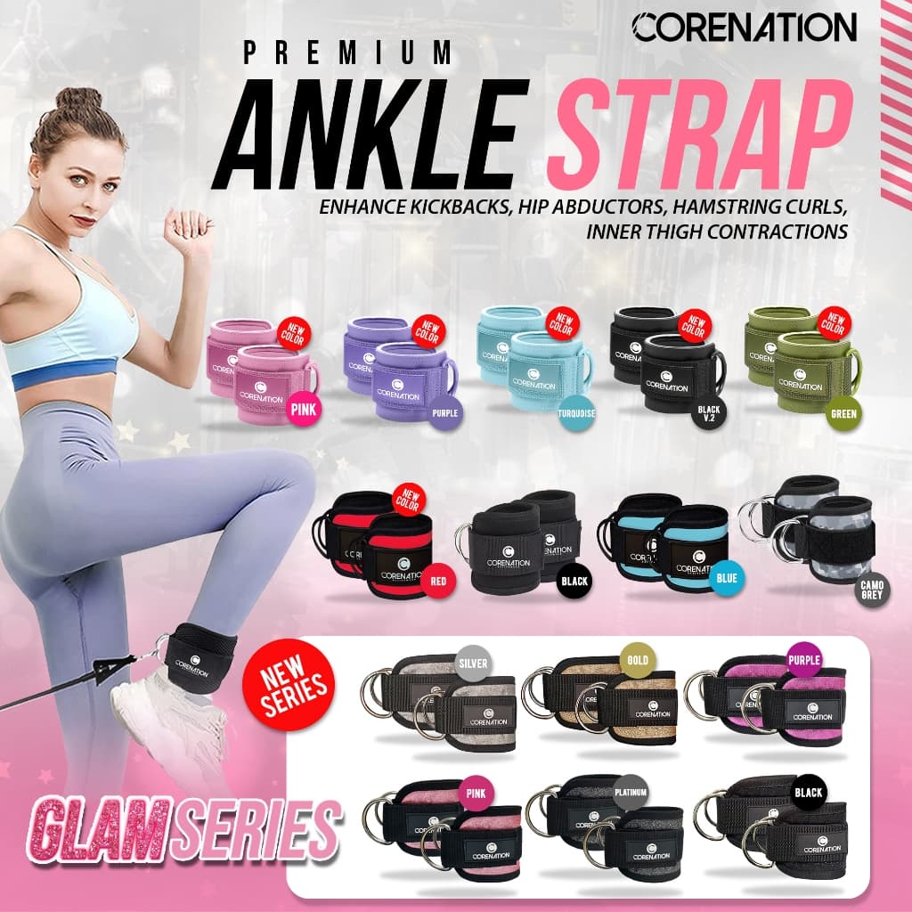 CoreNation Ankle Strap: Bikin Kaki Kuat, Gym Jadi Lebih Seru!
