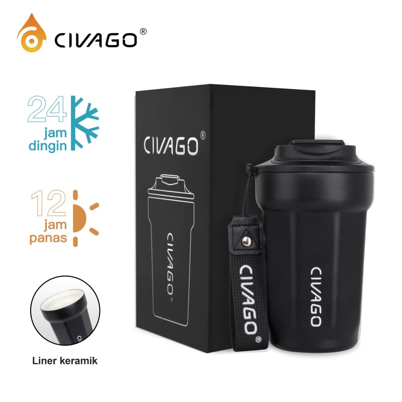 Review CIVAGO Mug Kopi: Solusi Ngopi Tanpa Rasa Besi