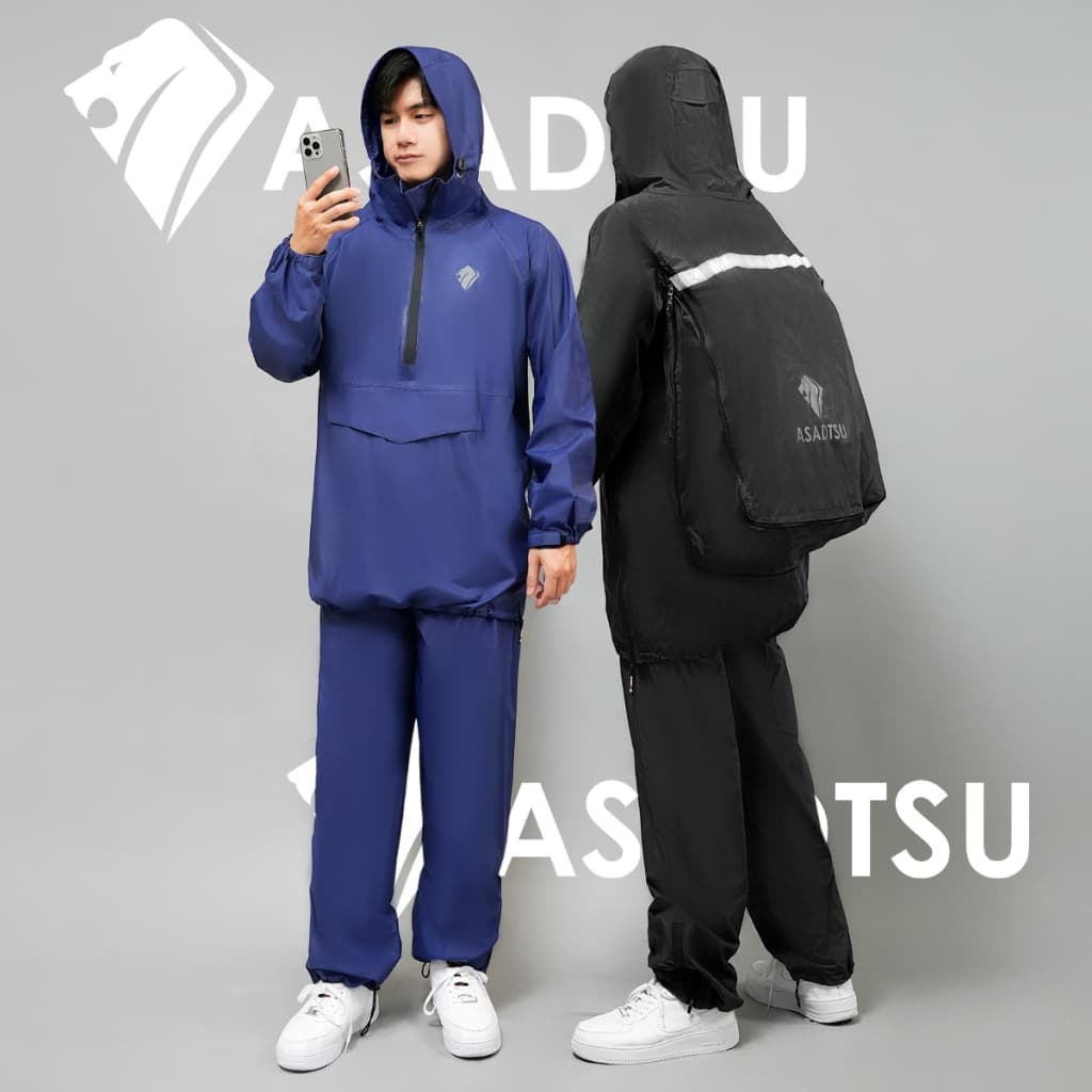 ASADTSU Rainzu: Jas Hujan Dengan Garasi Untuk Ransel!