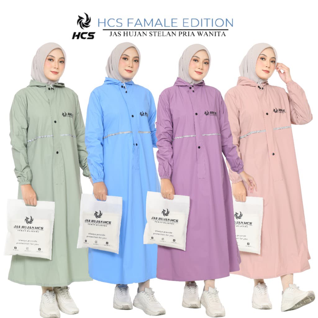 HCS Jas Hujan Gamis Muslimah: Tetap Stylish Anti Rembes!