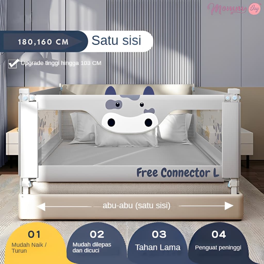 Review MOMMY JAY Bedrail: Pagar Kasur Aman untuk Si Kecil!