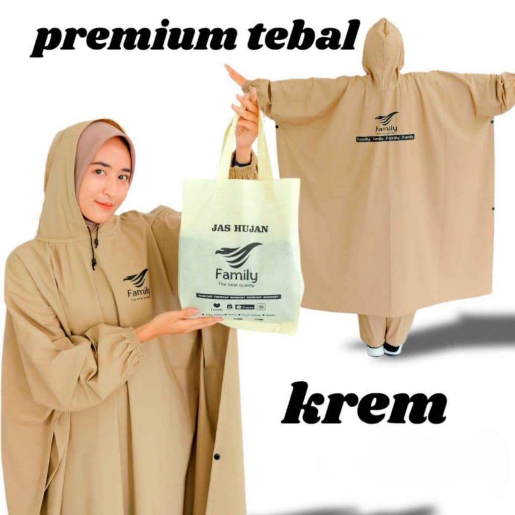 Review Jas Hujan Ponco Family: Elastis, Awet, Siap Terjang Hujan!