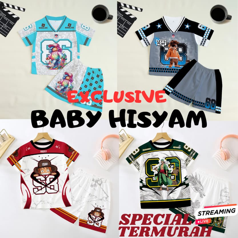 Review Baby Hisyam Jersey Set Roblox: Baju Anak Paling Keren!