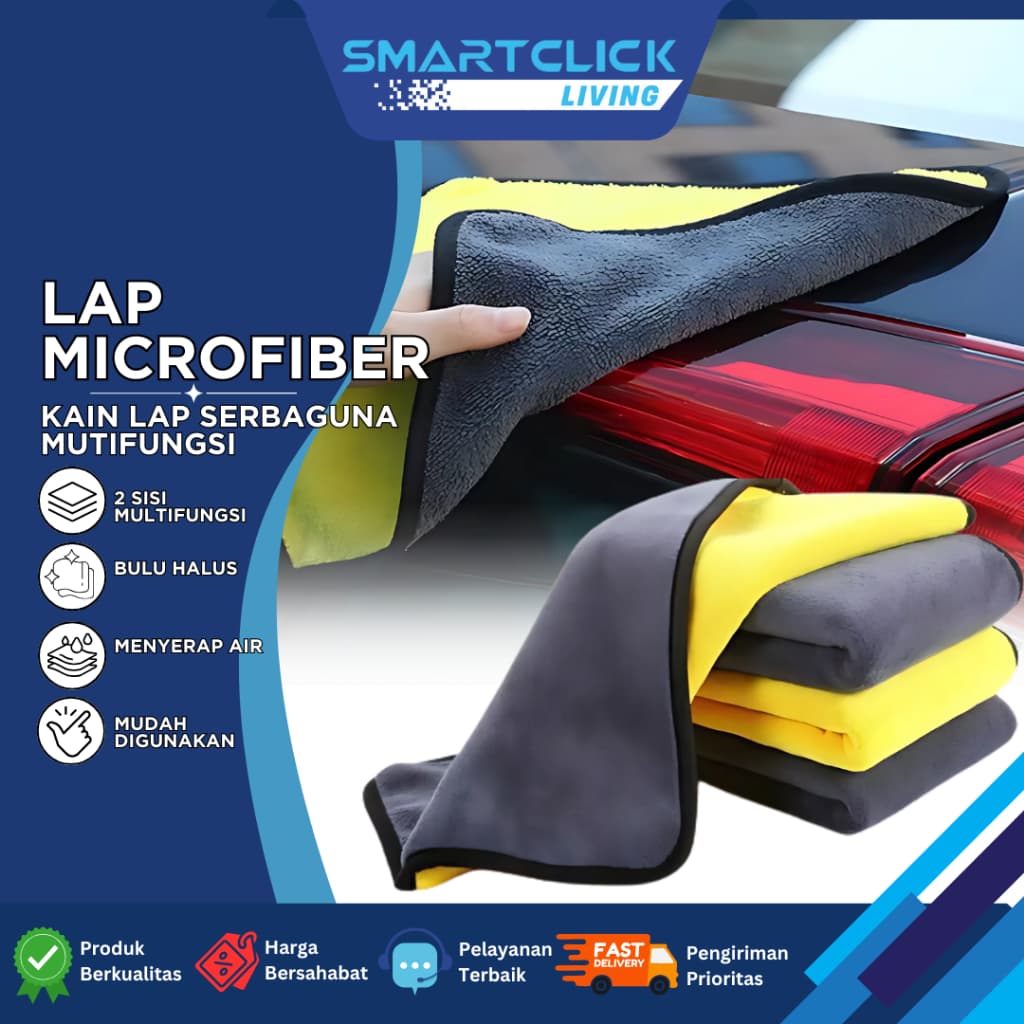 SmartClick Lap Microfiber: Si Serbaguna Anti Lecet, Bikin Bersih Tanpa Drama!