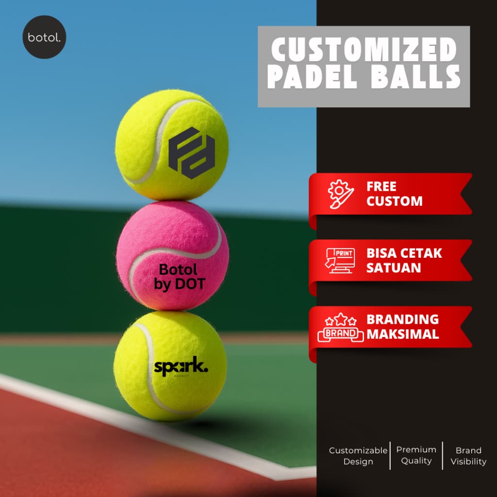 Bola Padel Custom Nama/Logo: Bikin Main Makin Keren!