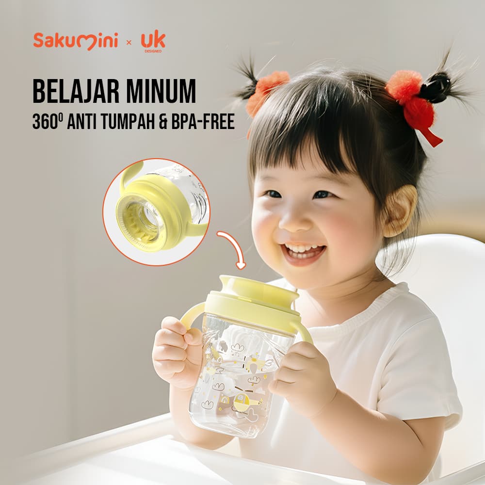 Review Sakumini 360 Sippy Cup: Anti Tumpah & Tahan Banting?