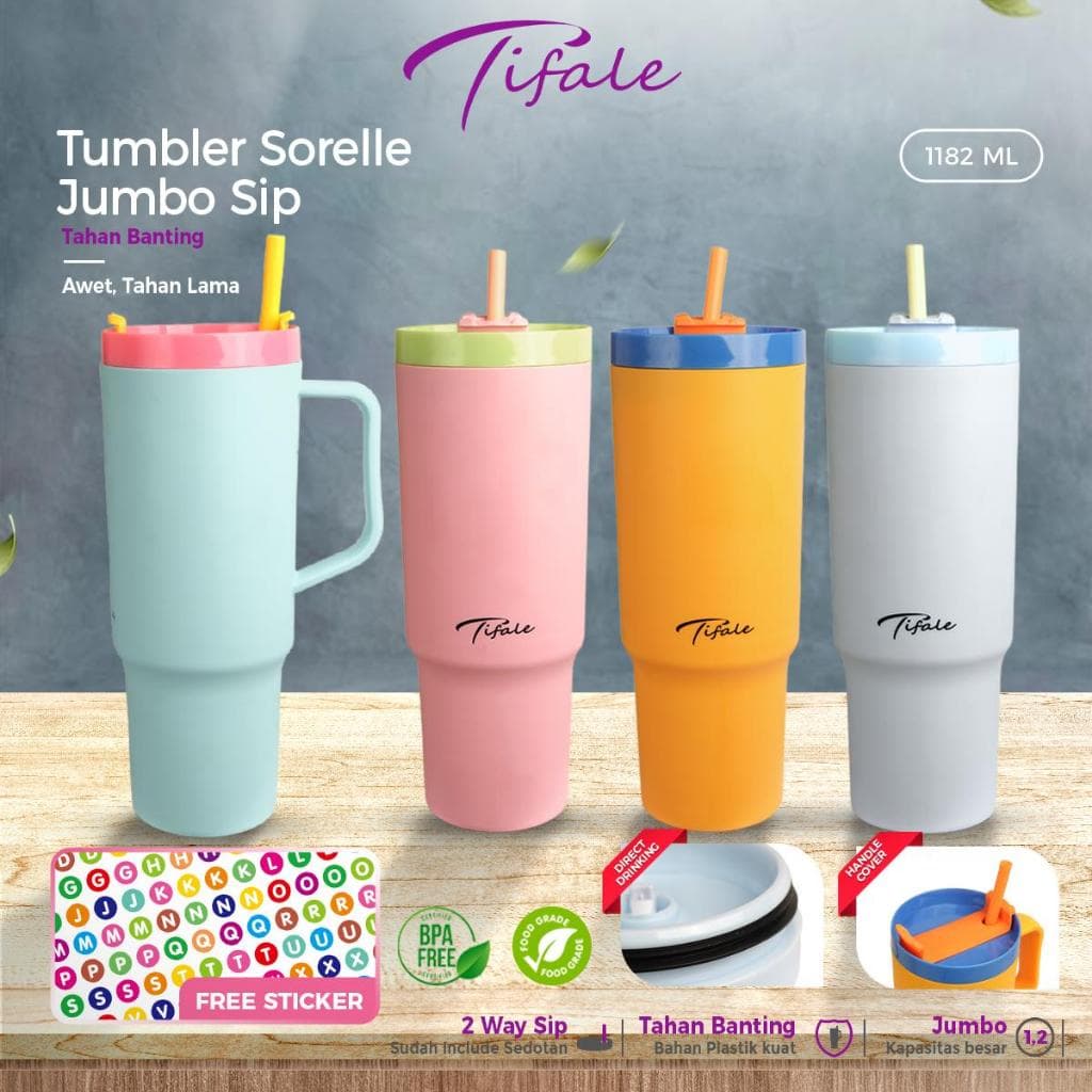 Review Tifale Sorelle: Tumbler Jumbo Viral, Murah & Badag!