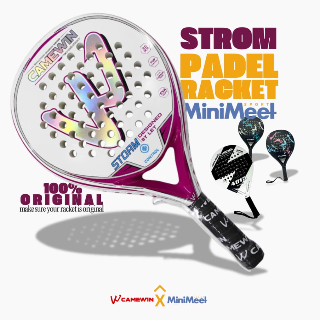 Review Raket Padel CAMEWIN Storm: Carbon Fiber Harga Miring?