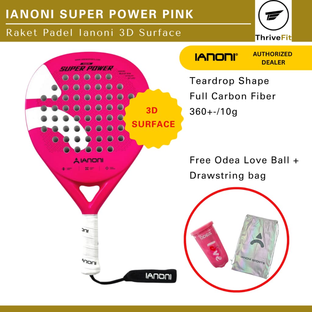Review Raket Padel IANONI Super Power: Cantik & Ganas!