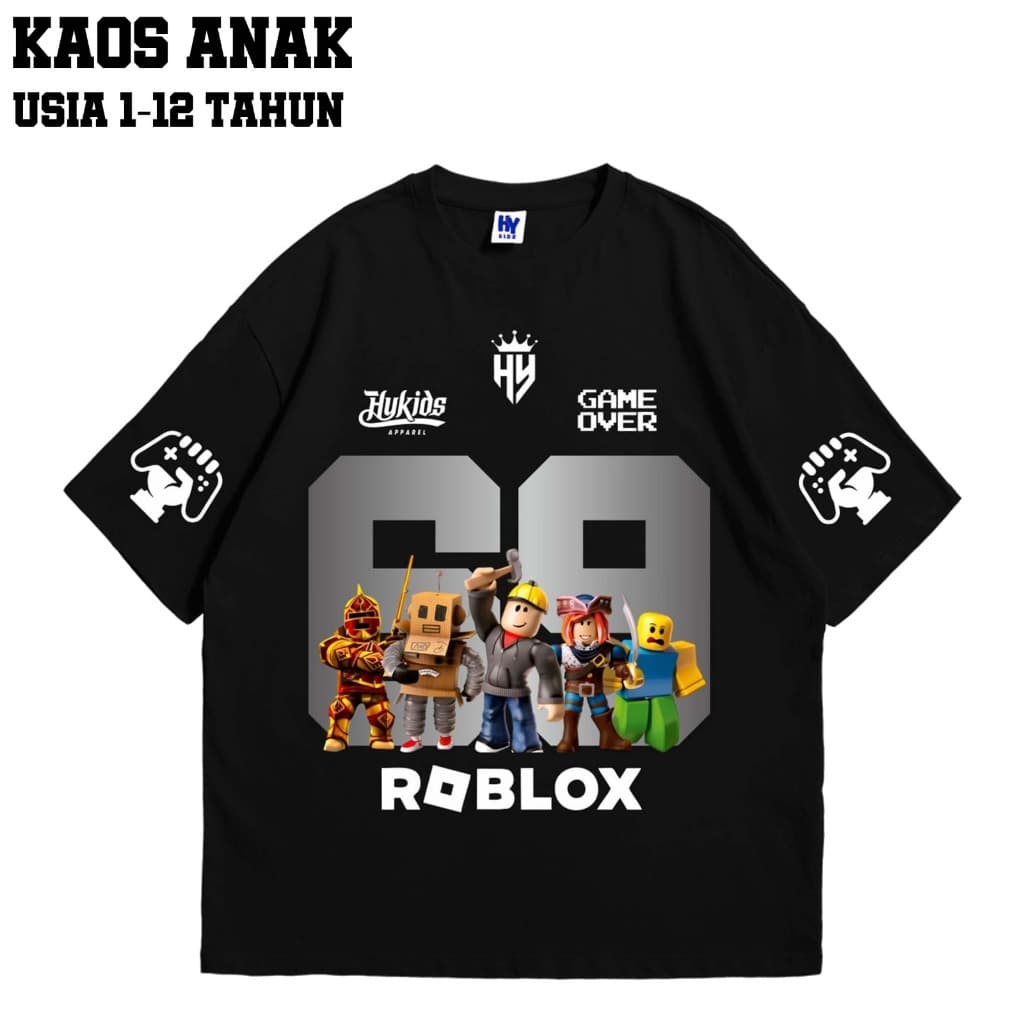 Kaos Hykids Baseball Roblox: Gaya Gamer Cilik + Free Stiker!