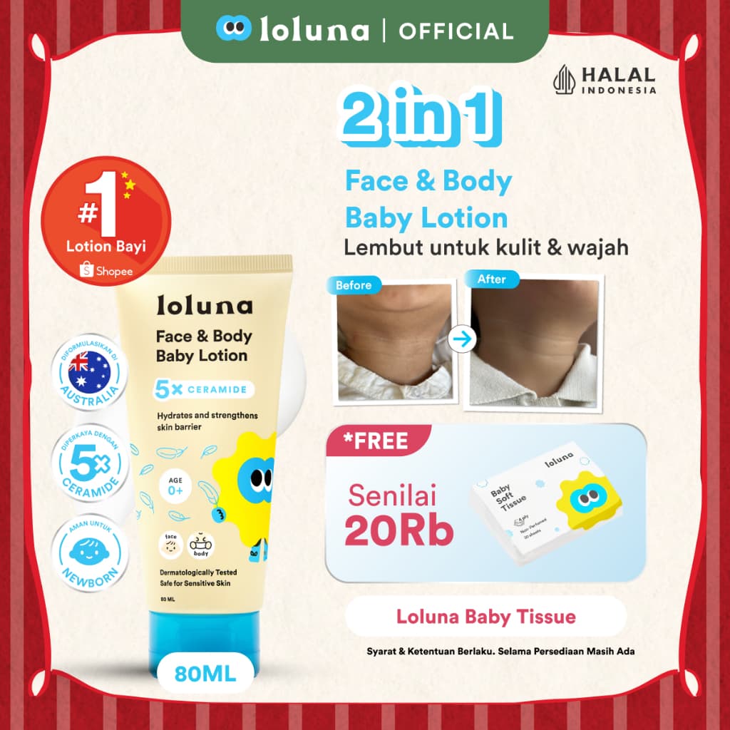 Review Loluna Face & Body Baby Lotion: Skincare Sultan Versi Bayi?
