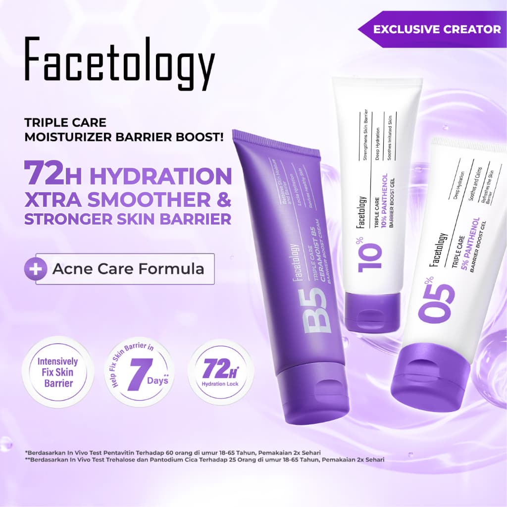 Review Facetology Panthenol Moisturizer: Penyelamat Skin Barrier?