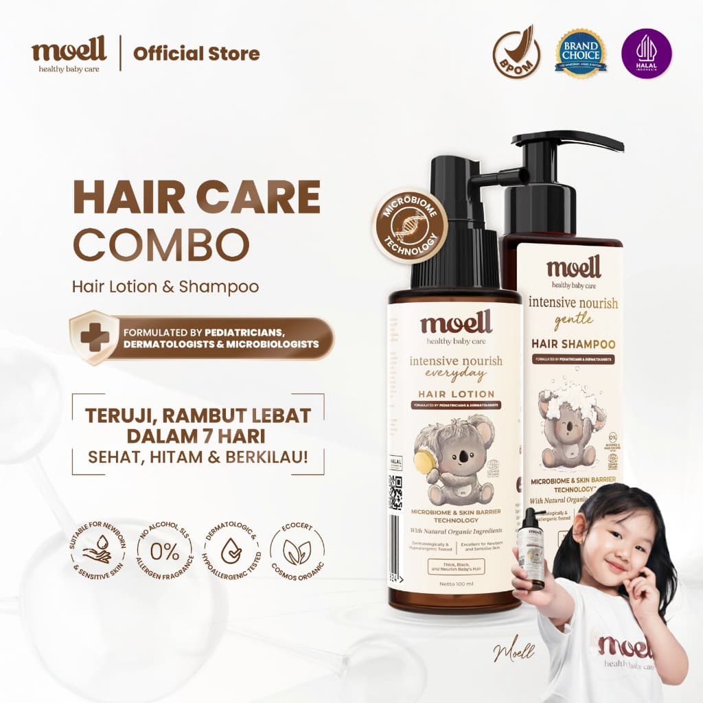 Moell Hair Care: Rahasia Rambut Bayi Lebat & Sehat Ala Dokter!