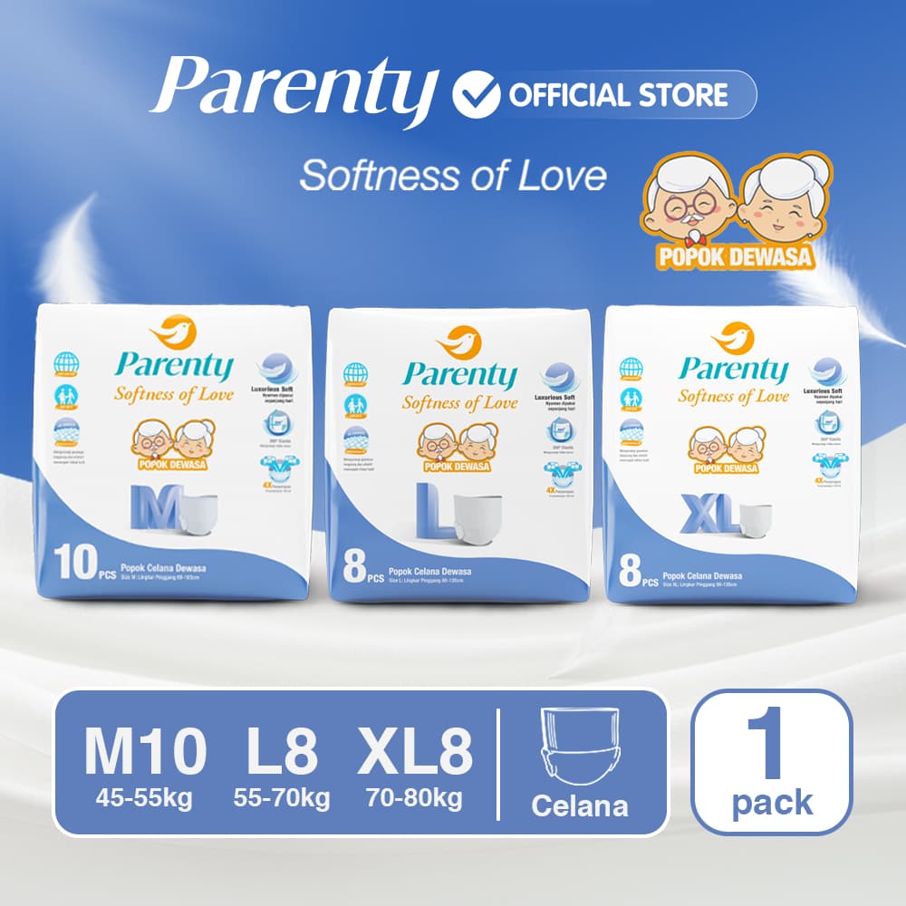 Parenty Soft Diapers Dewasa: Nyaman Maksimal, Bebas Khawatir!