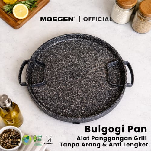 MOEGEN Bulgogi Pan 32cm: Panggangan BBQ Anti Lengket Terbaik!