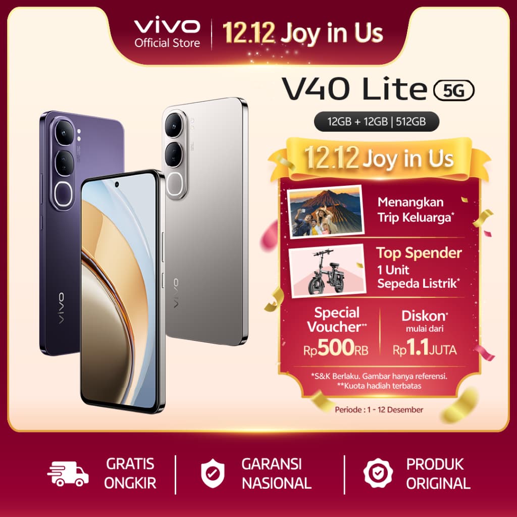 Review vivo V40 Lite: Aura Light, Ngebut, Harga Ramah!