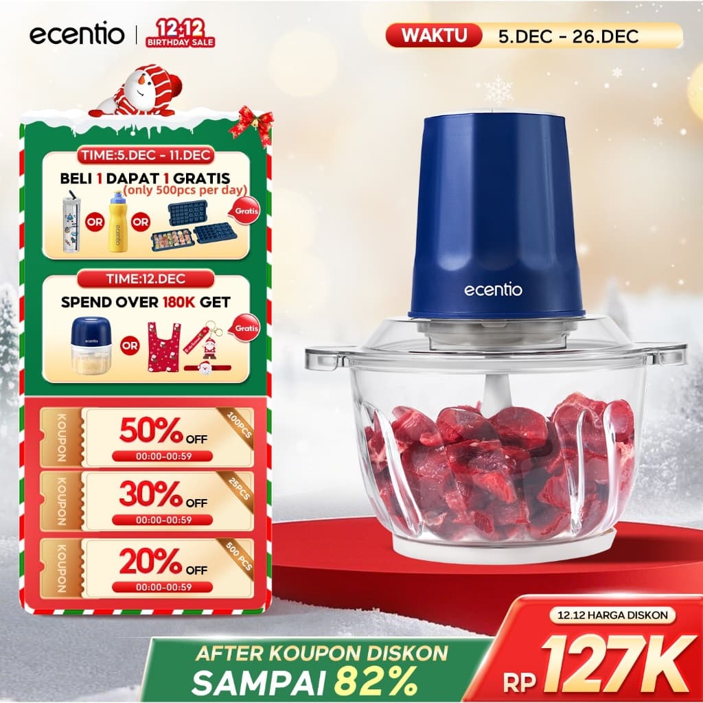 Review ecentio Penggiling Daging 2L: Dapur Makin Sat-Set!