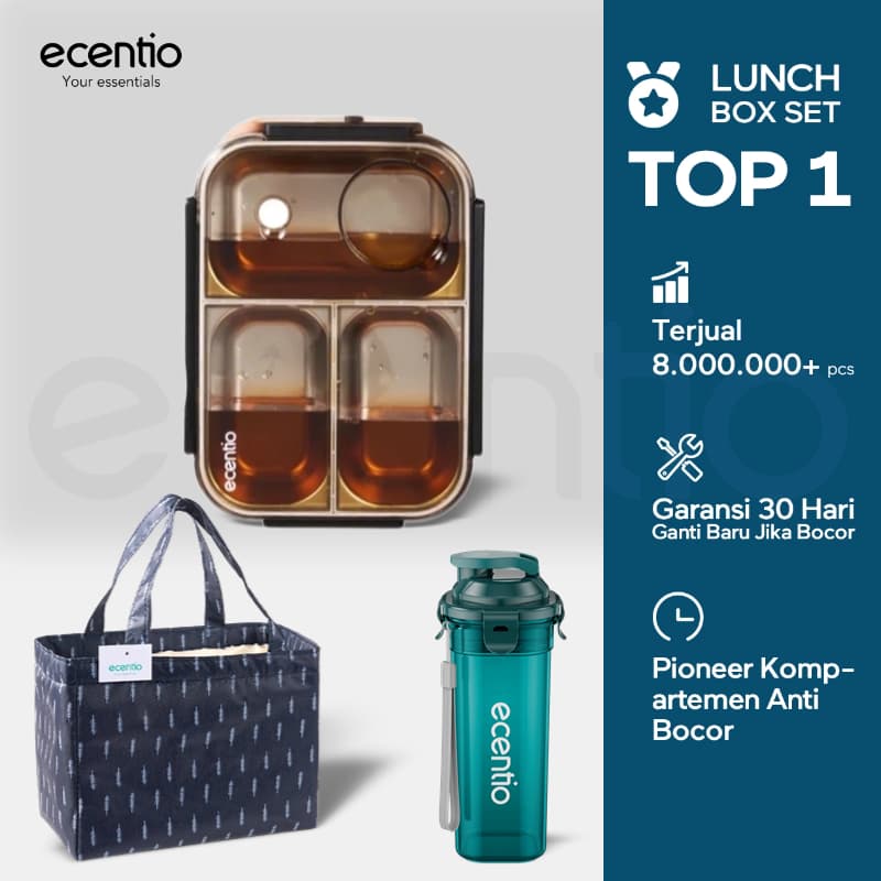 Review Ecentio Lunch Box: Solusi Bekal Anti Tumpah & Hemat!