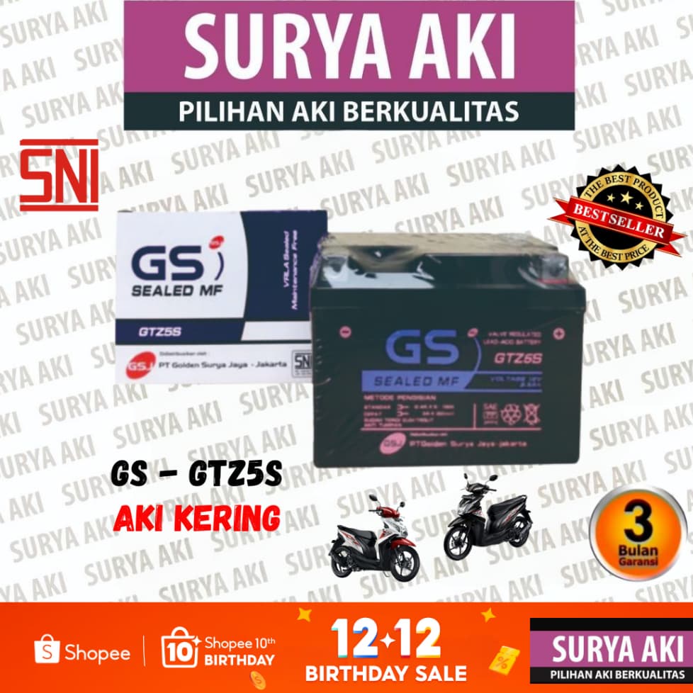 Aki Motor GTZ5S: Jantung Motor Anti Rewel, Bikin Ngegas Terus!