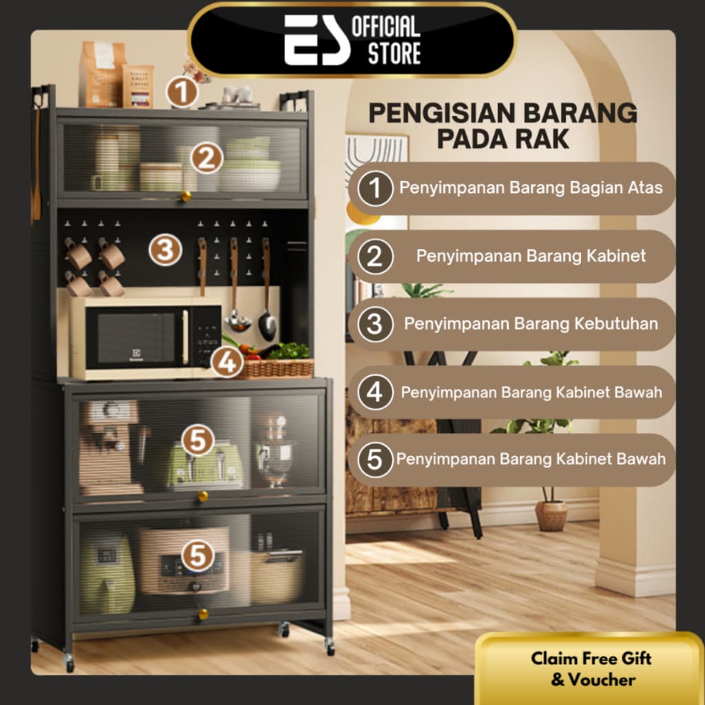 Review ES Lemari Dapur Wastafel: Rak Piring Anti Debu & Karat