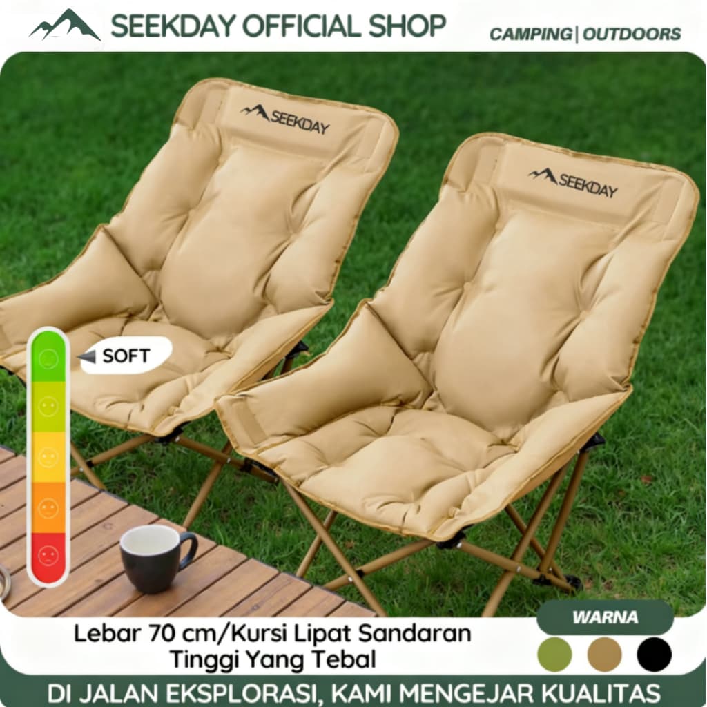 SEEKDAY Kursi Lipat Outdoor: Nyaman Maksimal, Kokoh Tak Tertandingi!