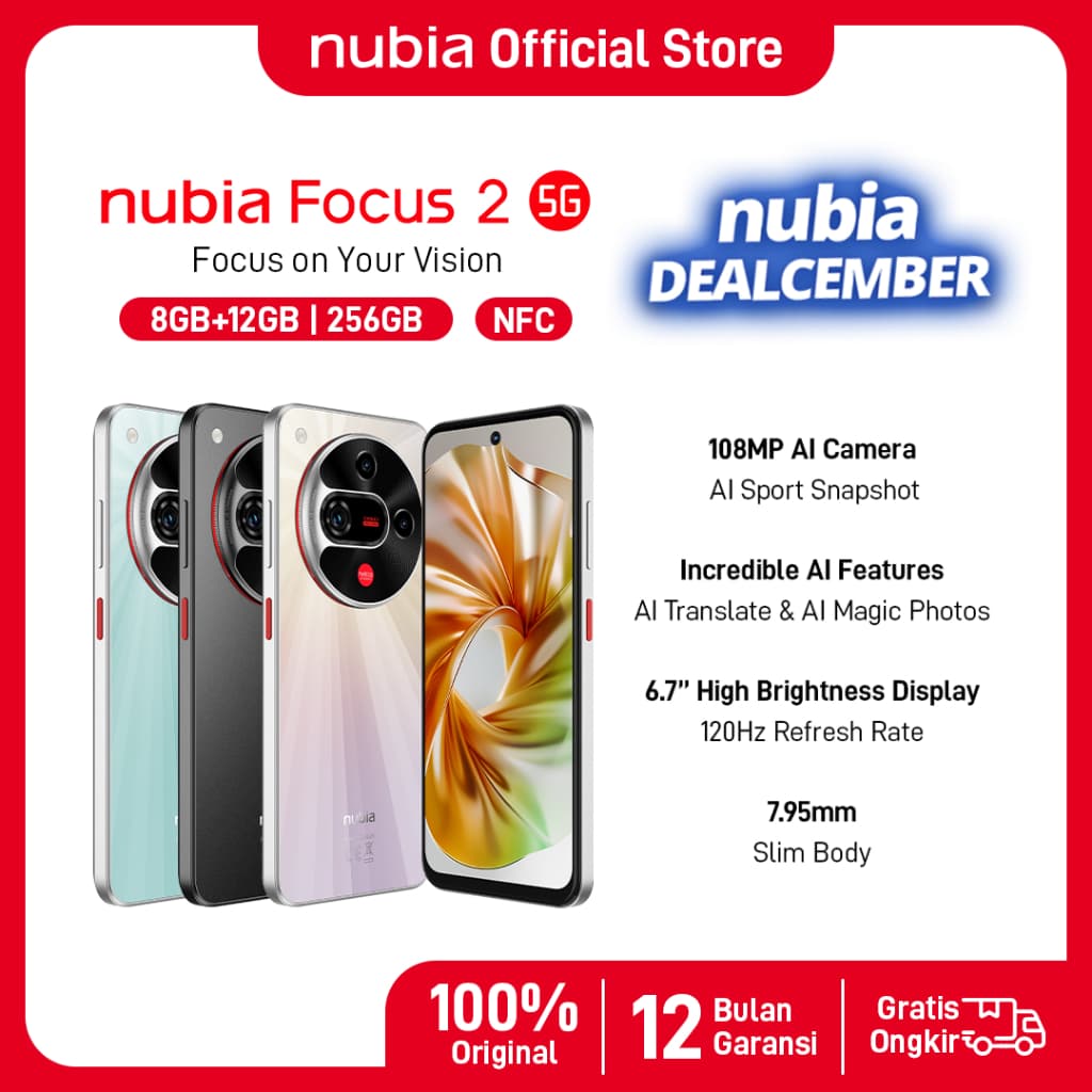 Review nubia Focus 2 5G: Kamera 108MP Harga Merakyat?