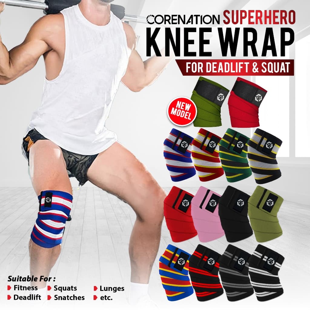 CoreNation Super Hero Knee Wrap: Jadi Pahlawan di Gym Tanpa Lutut Cedera!