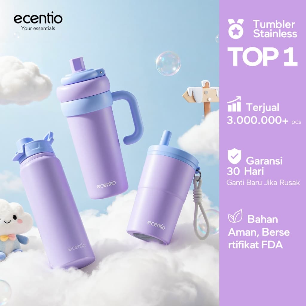 Review ecentio Soft Cloud: Tumbler Cantik, Dinginnya Awet?