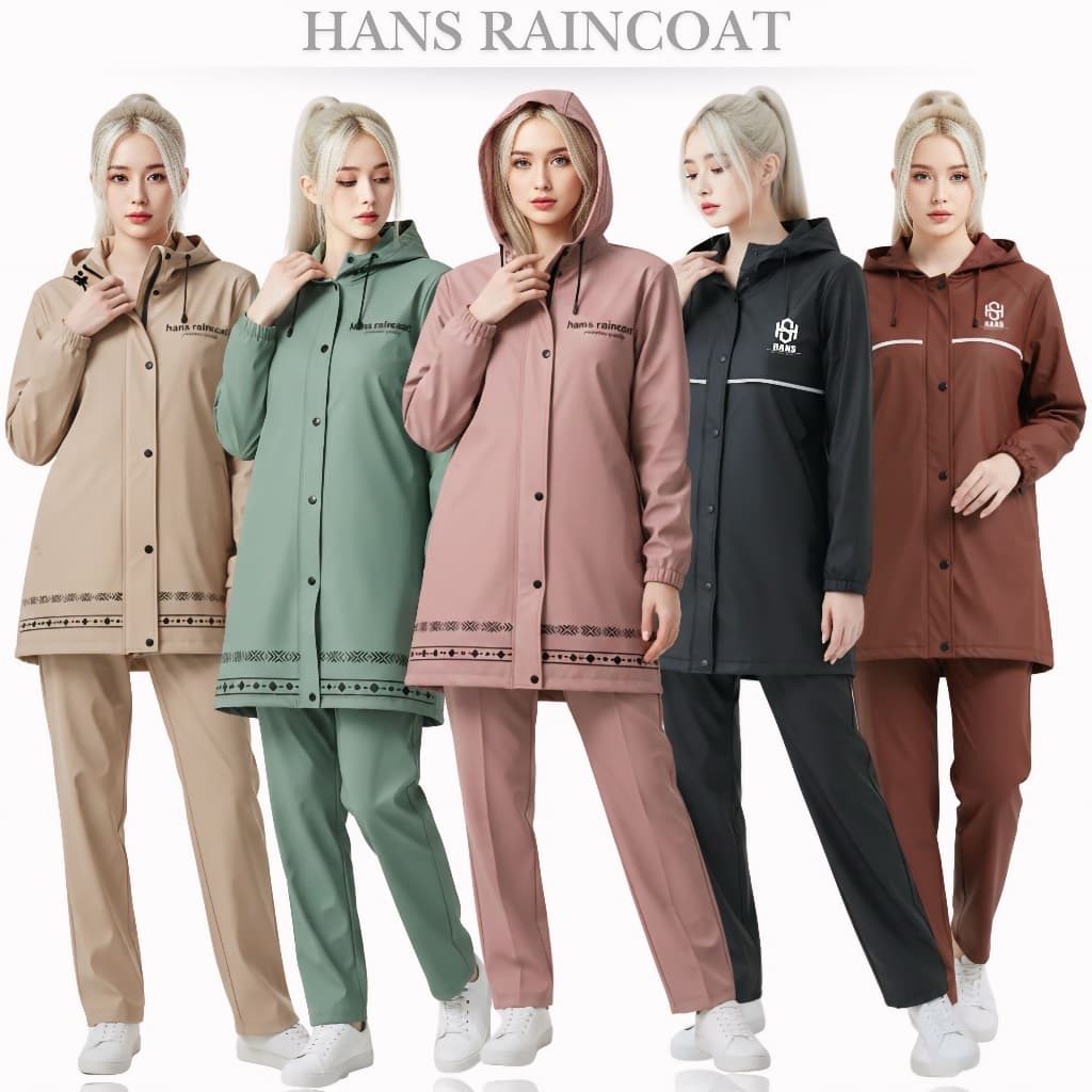Jas Hujan HANS: Setelan PVC Tebal, Anti Air Maksimal & Gaya!