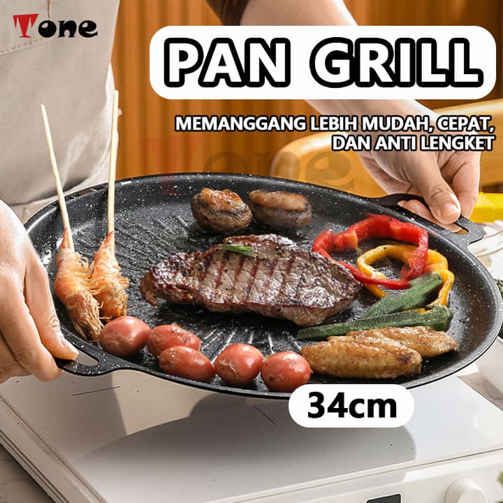 BBQ Grill Pan Anti Lengket: Bakaran Lezat Tanpa Ribet di Rumah!