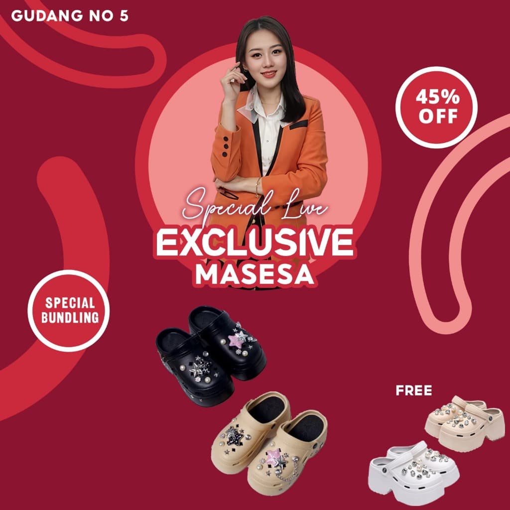 MASESA Fuji: Sandal Wedges EVA Anti-Slip, Gaya & Nyaman Maksimal!