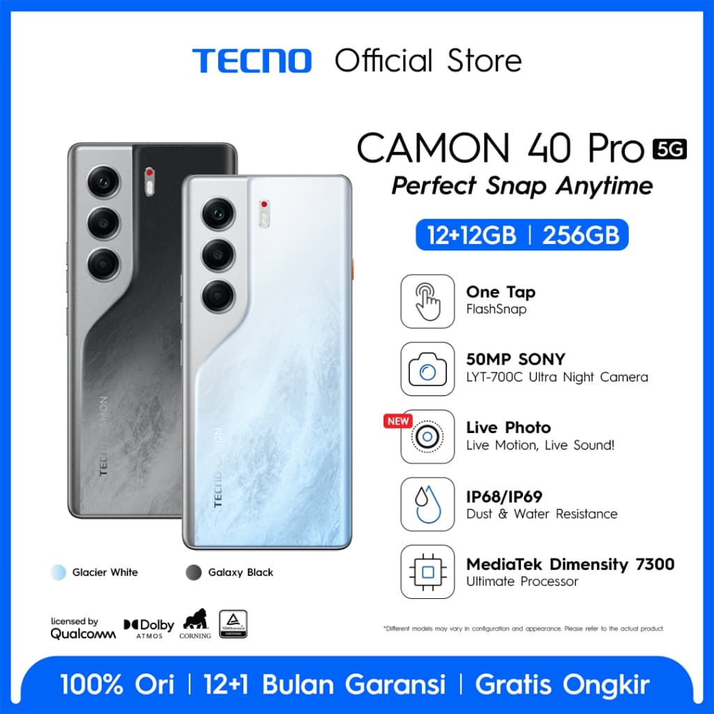 Review TECNO CAMON 40 Pro: HP Mid-Range Spek Gahar & Tahan Banting!