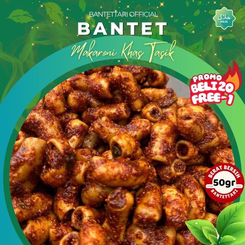 Makaroni Bantet Bantettari 50gr: Renyah Pedas Bikin Nagih!