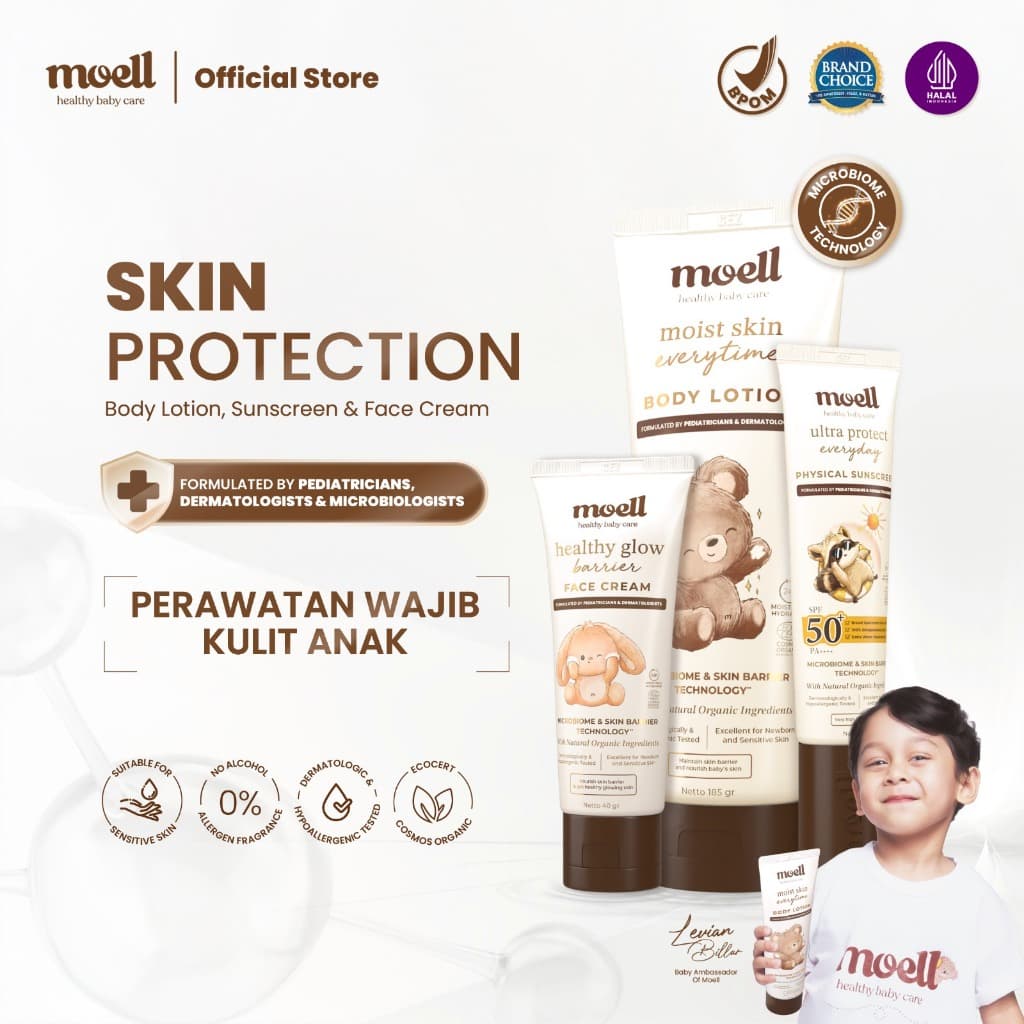 Review Moell Skin Protection: Jagoan Baru Kulit Si Kecil?