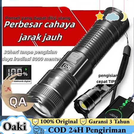 Senter LED 80000: Terang Maksimal, Tahan Banting!