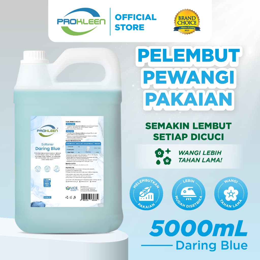 Review PROKLEEN Softener 5L: Wangi Awet, Baju Super Lembut!