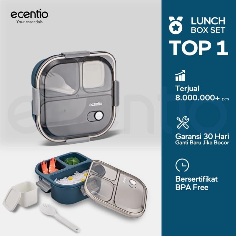 Review Ecentio Lunch Box 3 Grid: Anti Tumpah & Anti Drama?