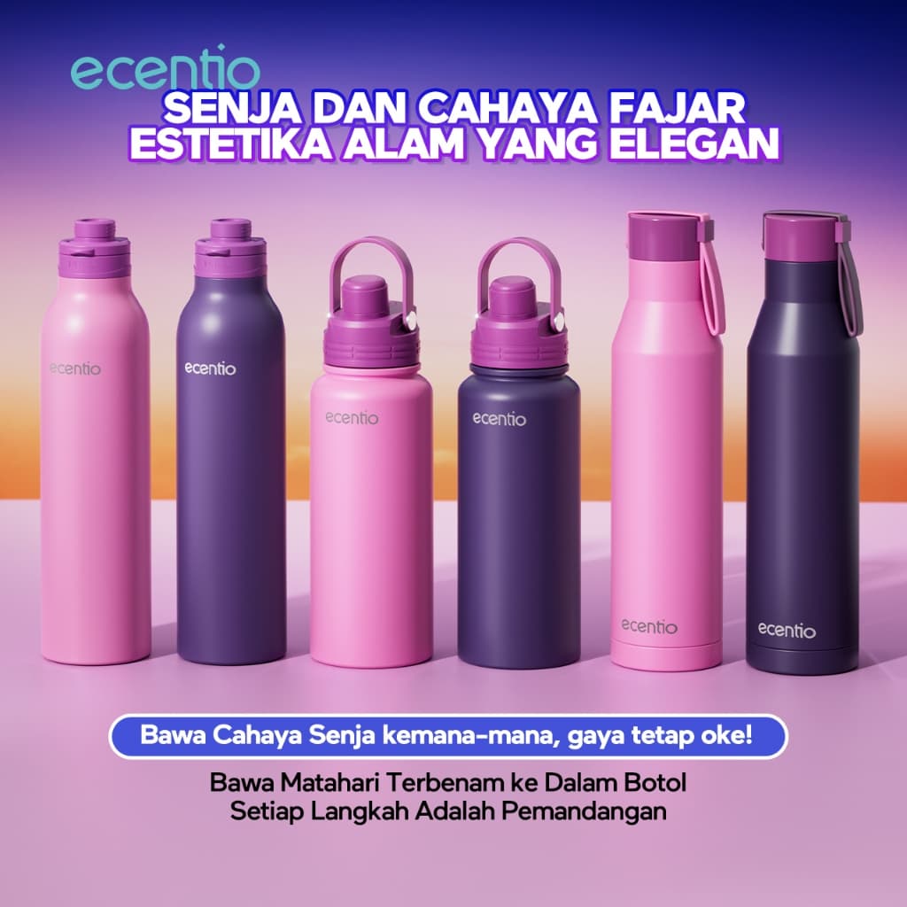 Review ecentio Tumbler: Murah, Aesthetic, Es Batu Awet Seharian?