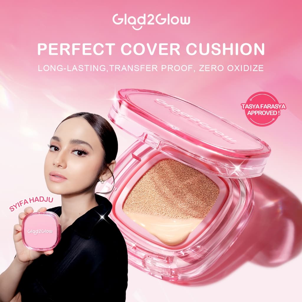 Review Glad2Glow Perfect Cover Cushion: Flawless & Ringan!