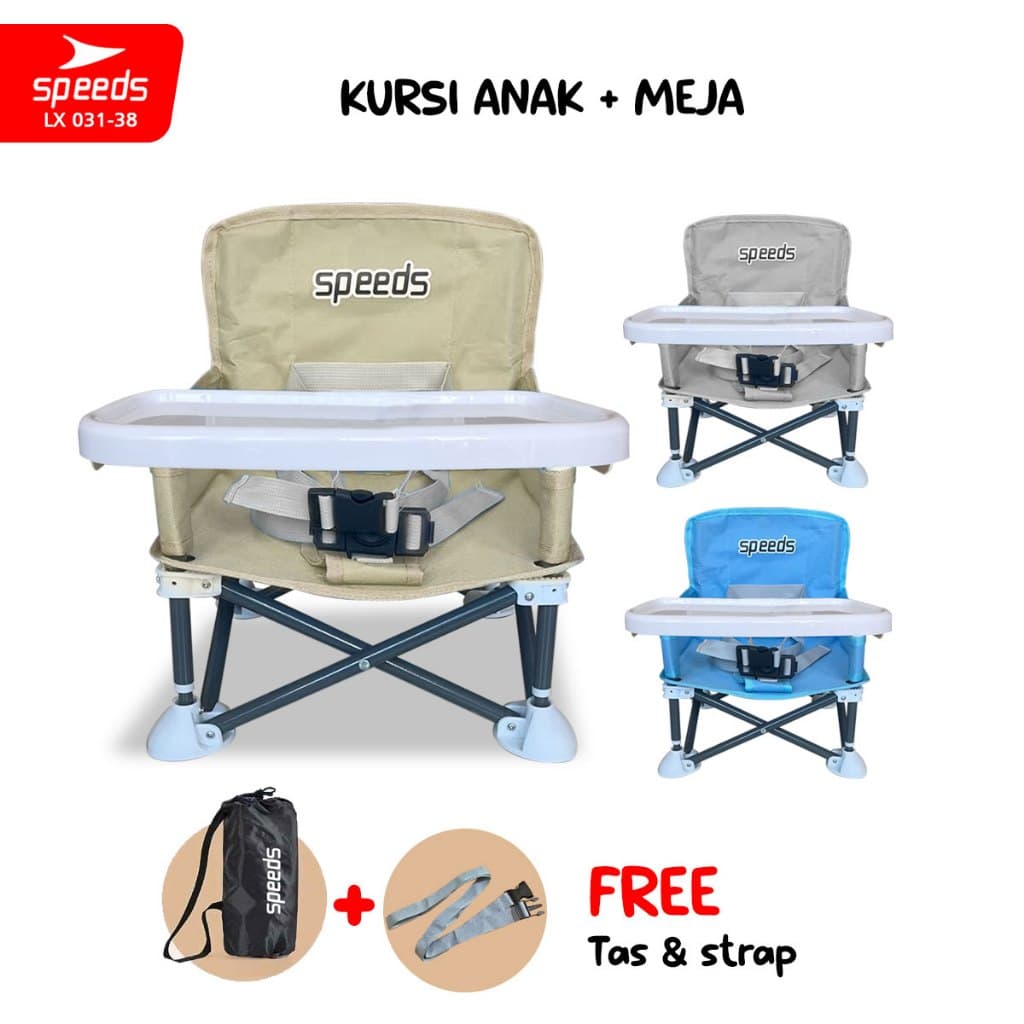 Review Kursi Makan Bayi SPEEDS 031-38: Jagoan Lipat Portabel!