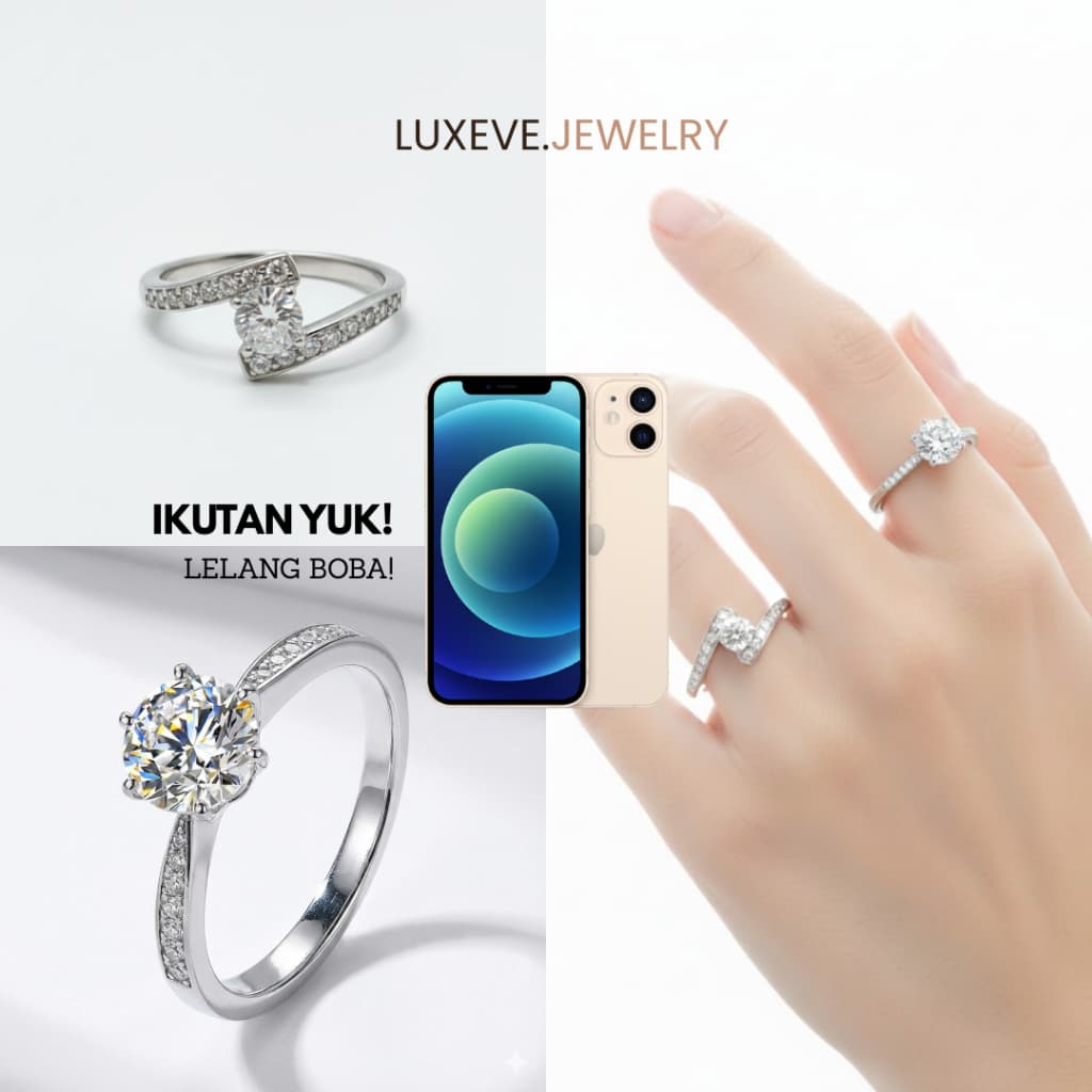 Cincin Klasik Soliter Adjustable: Beli 1 Gratis 1!