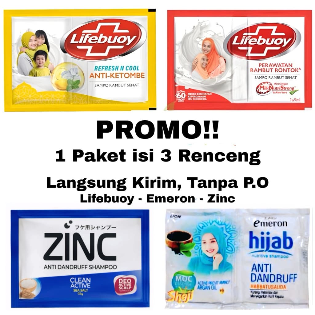 Review Paket Shampo Sachet Lifebuoy, Emeron & Zinc: Hemat & Lengkap!