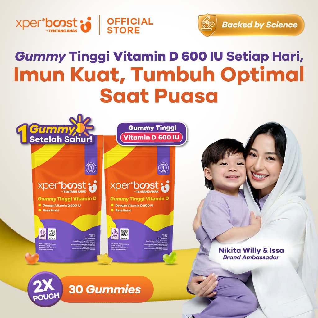 Expert Boost Gummy Vitamin D: Imunitas Kuat, Tumbuh Kembang Optimal