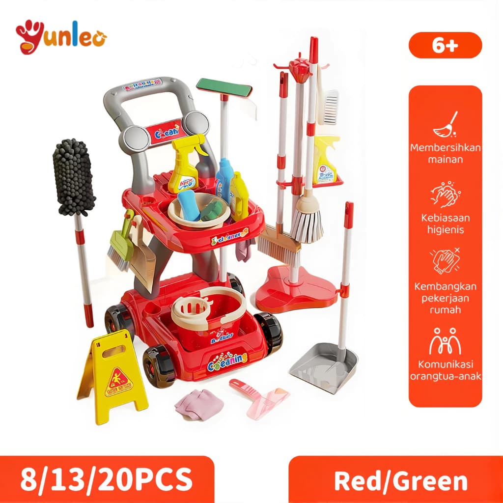 YUNLEO Cleaning Set: Mainan Edukasi Bikin Anak Rajin Bersih-bersih?